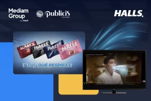 Caso de éxito de Halls en ViX: Publicidad en CTV con una tasa de vistas completadas del 97.76% y un costo por vista 38.26% más eficiente que YouTube.