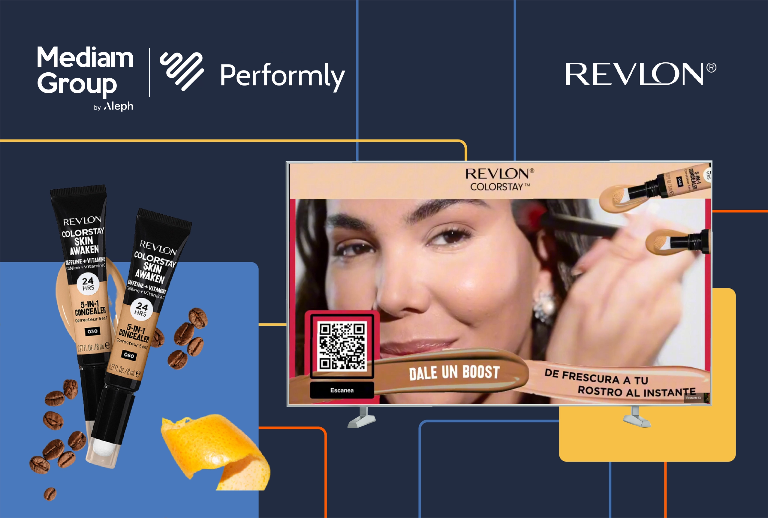 Caso de éxito de Revlon en Panamá con Mediam Group y ViX, destacando una campaña publicitaria en CTV con +98% de vistas completadas y un bajo costo por vista.